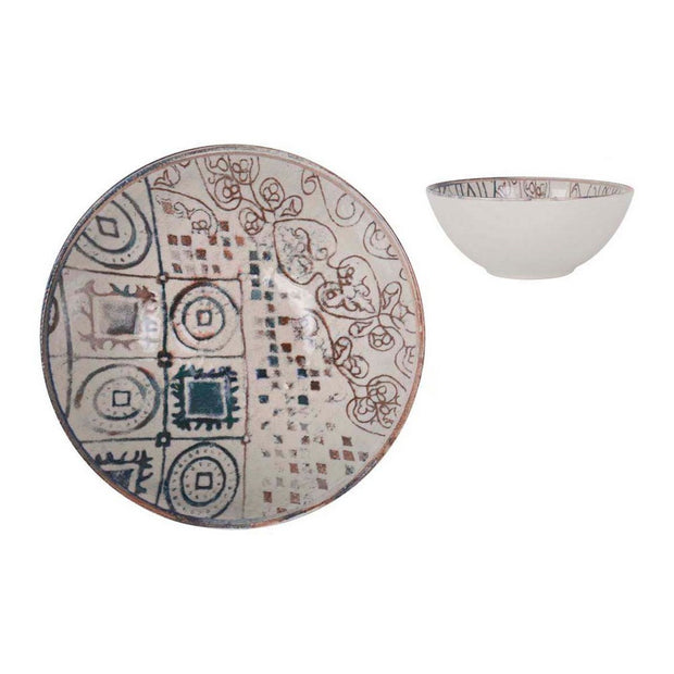 Schale La Mediterránea Grecia Porzellan Blau Braun Glanz (ø 16 x 7 cm)