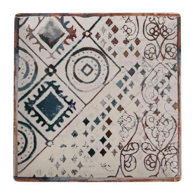 Flad plade La Mediterránea Grecia Porzellan Glanz (24 x 24 x 2 cm)
