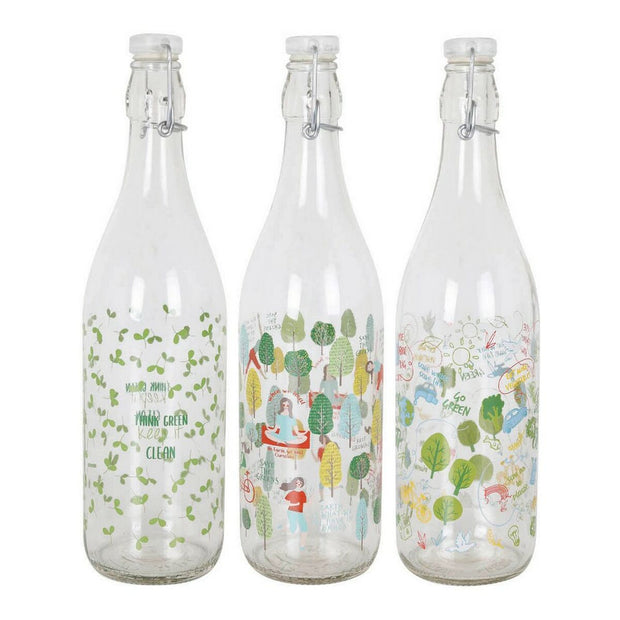 Glas-Flasche Lella Save the Earth (1 L)