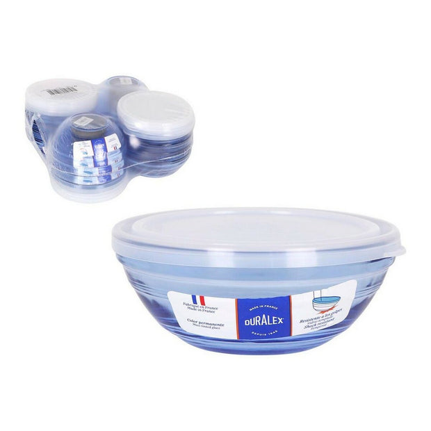 Lunchbox Duralex Marine Kristall Blau (Ø 14 cm)