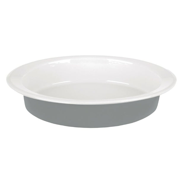 Platte für Kuchen und Kekse San Ignacio Cronos Grau 36 cm Steingut