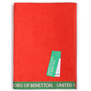 Beach Towel Benetton Rainbow Red (160 x 90 cm)