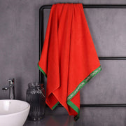 Beach Towel Benetton Rainbow Red (160 x 90 cm)