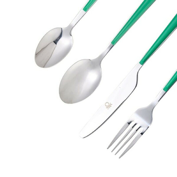 Besteck Benetton Rainbow grün Edelstahl (24 pcs)