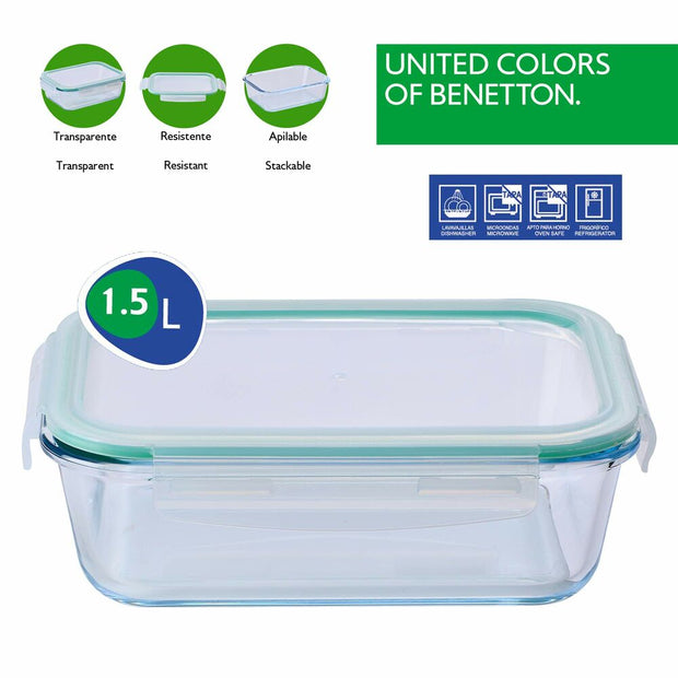 Lunchbox hermetisch Benetton BE084 grün 1500 ml