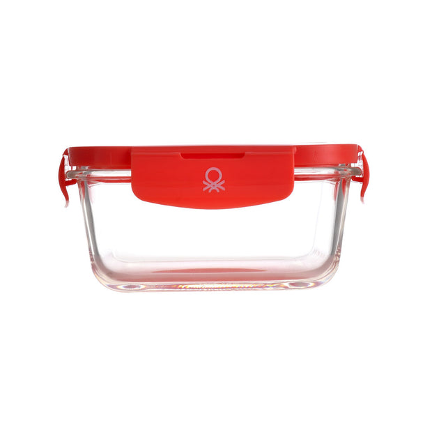 Lunchbox hermetisch Benetton Rot Kunststoff 340 ml Borosilikatglas