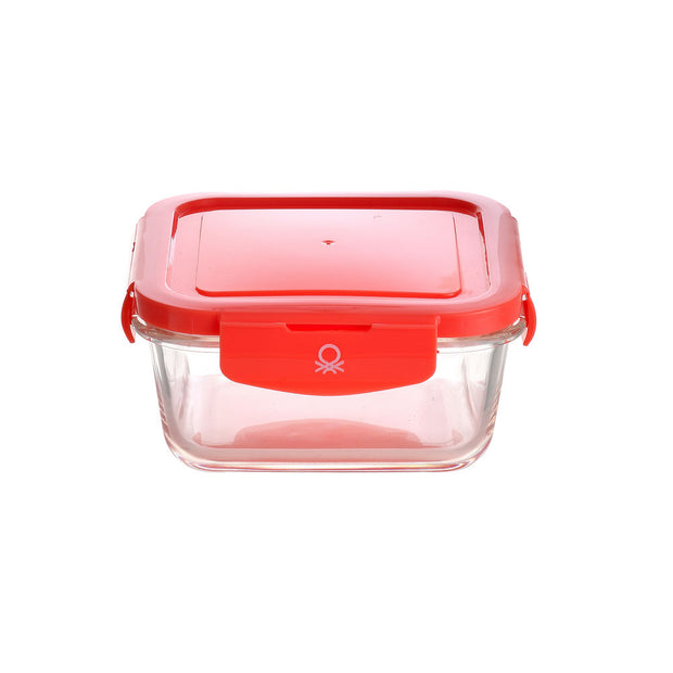 Lunchbox hermetisch Benetton Rot Kunststoff 340 ml Borosilikatglas