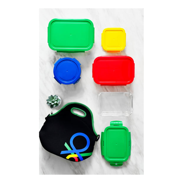 Lunchbox  RAINBOW BE Benetton Gelb Kunststoff Borosilikatglas 340 ml