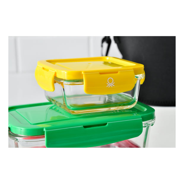 Lunchbox  RAINBOW BE Benetton Gelb Kunststoff Borosilikatglas 340 ml