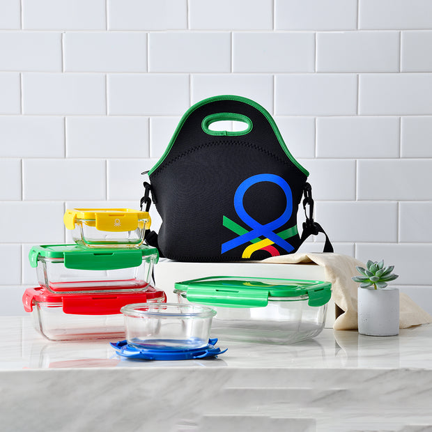 Lunchbox  RAINBOW BE Benetton Gelb Kunststoff Borosilikatglas 340 ml