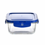 Lunchbox hermetisch Benetton Blau Kunststoff Borosilikatglas (570 ml)