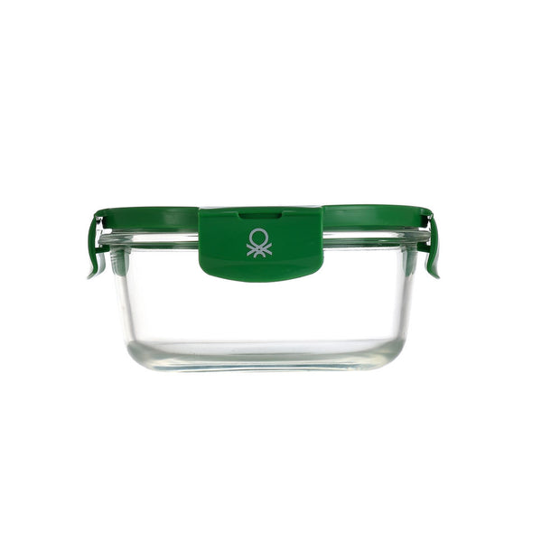 Lunchbox hermetisch Benetton 840 ml grün Kunststoff PP Borosilikatglas