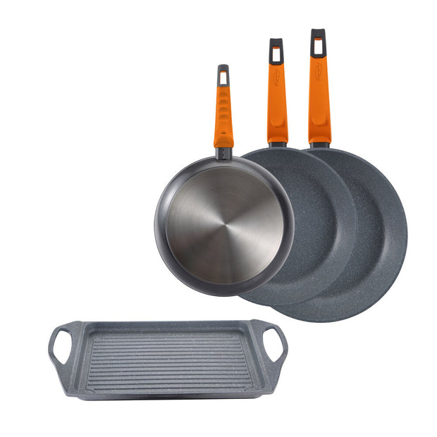 Pfannen-Set San Ignacio cookware Lava Aluminium Geschmiedetes Aluminium (4 pcs)