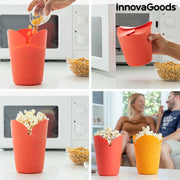 Popcorn-Bereiter, faltbar, Silikon Popbox InnovaGoods (2Er pack)