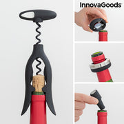 Weinset mit Spiralkorkenzieher und Zubehör Vinstand InnovaGoods 5 Stücke