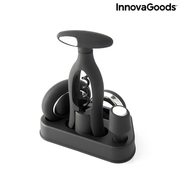 Weinset mit Spiralkorkenzieher und Zubehör Vinstand InnovaGoods 5 Stücke