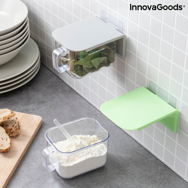 Abnehmbare selbstklebende Kochbehältnisse Handstore InnovaGoods Packung mit 2 Einheiten
