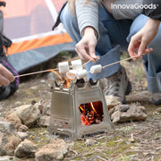 Zerlegbarer Campingkocher aus Stahl Flamet InnovaGoods
