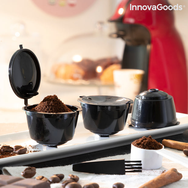 Set mit 3 wiederverwendbaren Kaffeekapseln Redol InnovaGoods