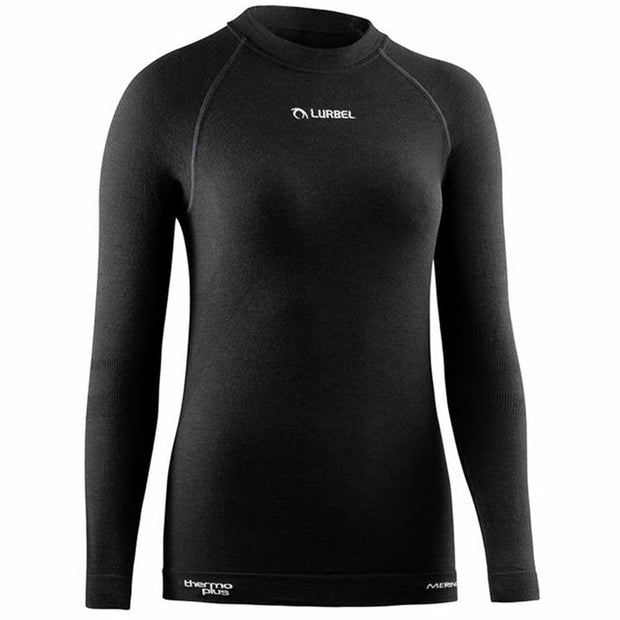 Langarm Damen T-Shirt Lurbel Merino Schwarz