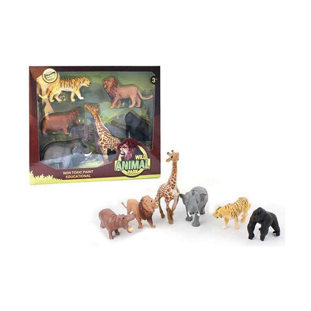 Set of Wild Animals PVC 6 Pieces