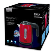 Elektrischer Wasserkocher mit LED-Licht TM Electron Rot Edelstahl