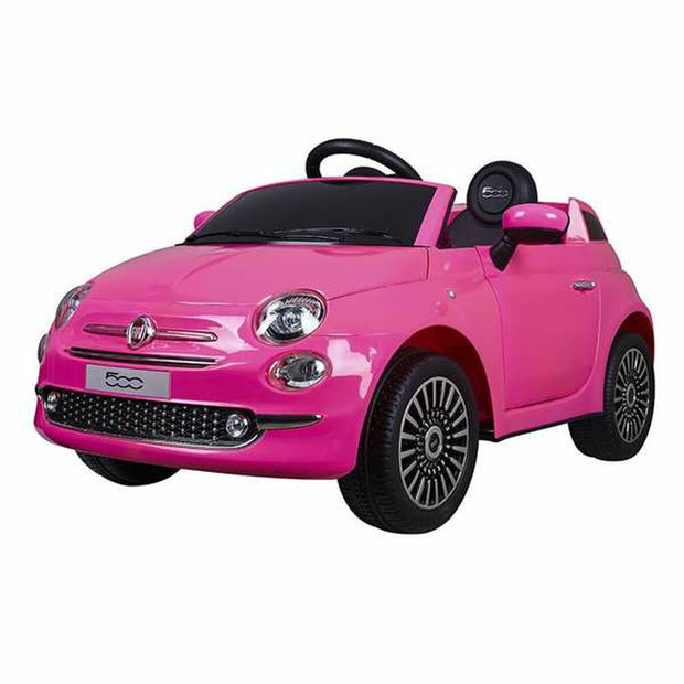 Children's Electric Car Fiat 500 MP3 Pink With remote control
