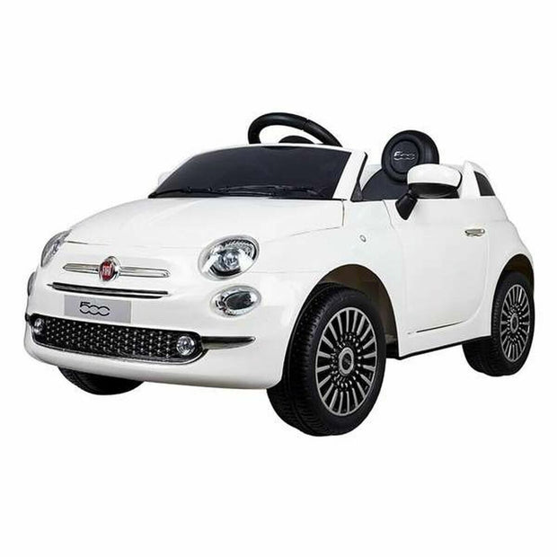 Children's Electric Car Fiat 500 113 x 67,5 x 53 cm MP3 White 30 W x 2 6 V With remote control