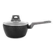 Topf mit Deckel Amercook Schwarz Aluminium (Ø 18 cm)