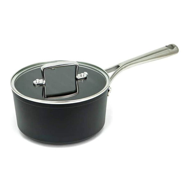 Topf mit Deckel Amercook Schwarz Terrakotta Herd Edelstahl Aluminium (Ø 18 cm)