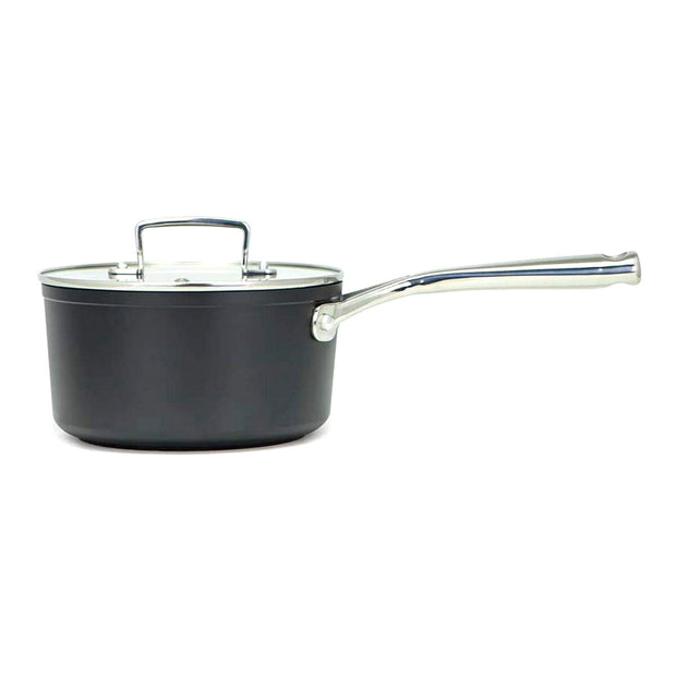 Topf mit Deckel Amercook Schwarz Terrakotta Herd Edelstahl Aluminium (Ø 18 cm)