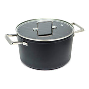 Topf mit Deckel Amercook Schwarz Edelstahl (Ø 24 cm)