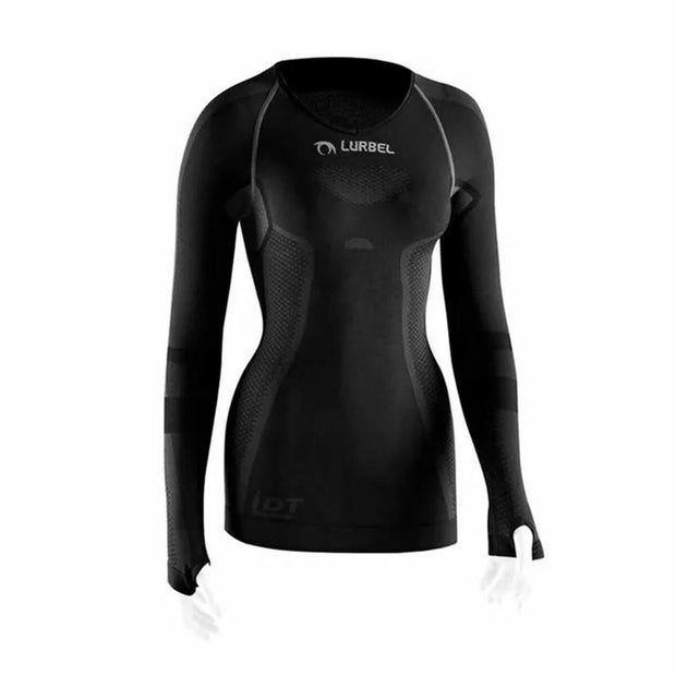 Langarm Damen T-Shirt Lurbel Cristallo Schwarz