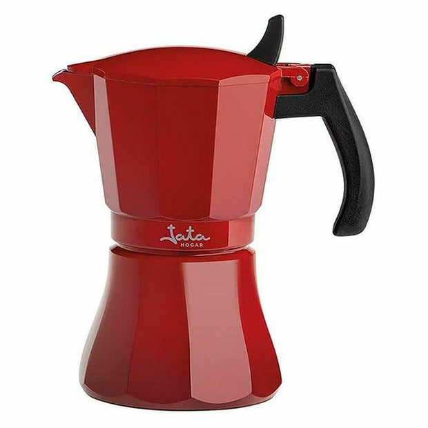 Italienische Kaffeemaschine JATA HCAF2009 Rot Aluminium (9 Tassen)