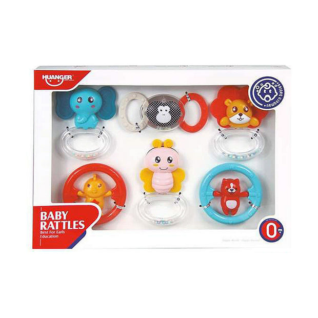 Rattle Jugatoys 6 Pieces animals Set