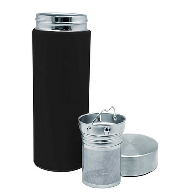 Thermosflasche Vin Bouquet Schwarz 300 ml Teesieb