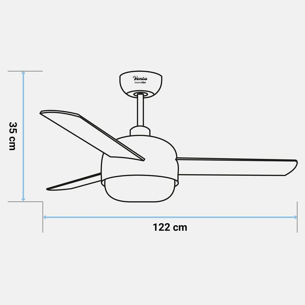 Ceiling Fan Universal Blue VENTO 4048G 70W (122 cm)