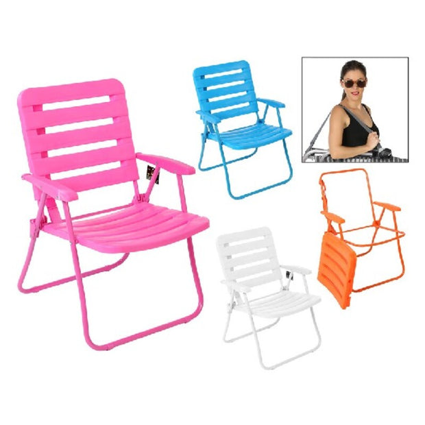 Beach Chair PVC Steel (60 x 56 x 84 cm)