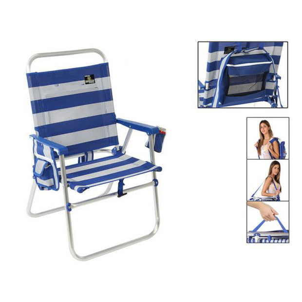 Folding Chair 117434 White Blue