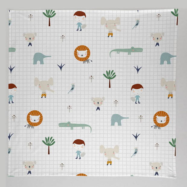 Muslin Haciendo el Indio Jungle (120 x 120 cm)