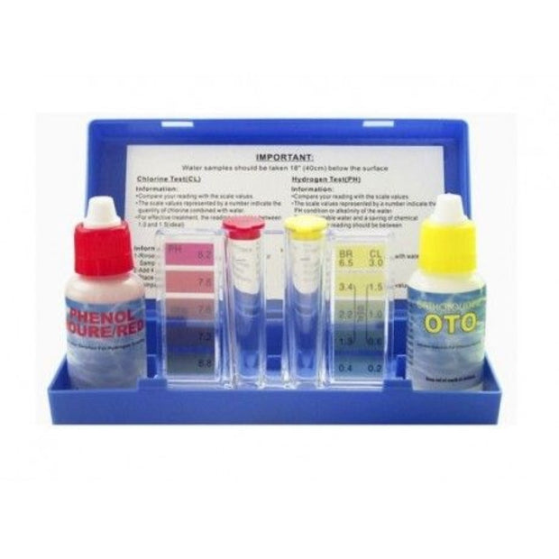 Swimming Pool Maintenance Kit Juinsa Briefcase pH test Chlorine test Plastic