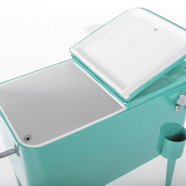 Portable Fridge Fresh 74 x 43 x 80 cm Metal Turquoise