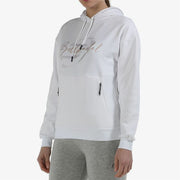 Damen Sweater mit Kapuze Bullpadel Weiß
