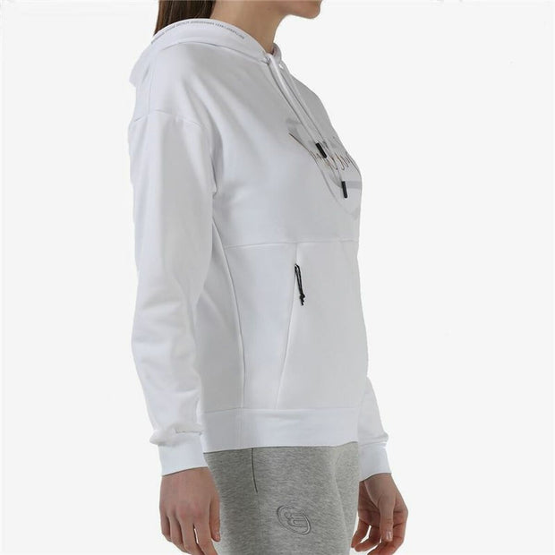 Damen Sweater mit Kapuze Bullpadel Weiß
