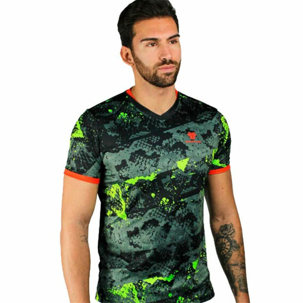 Kurzärmliges Sport T-Shirt Cartri Castri Cobra grün Paddel Schwarz