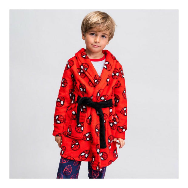 Children's Dressing Gown Spiderman Red