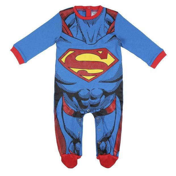 Baby's Long-sleeved Romper Suit Superman Blue
