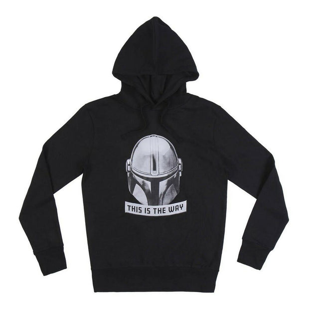 Herren Sweater mit Kapuze The Mandalorian Schwarz