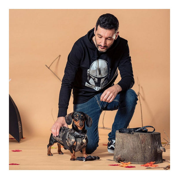 Herren Sweater mit Kapuze The Mandalorian Schwarz