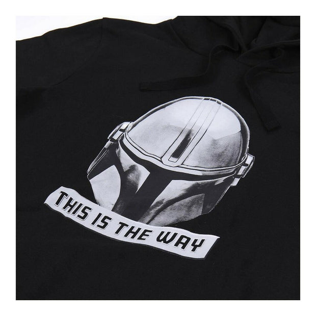 Herren Sweater mit Kapuze The Mandalorian Schwarz